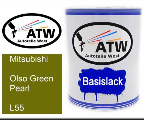 Mitsubishi, Olso Green Pearl, L55: 1L Lackdose, von ATW Autoteile West.